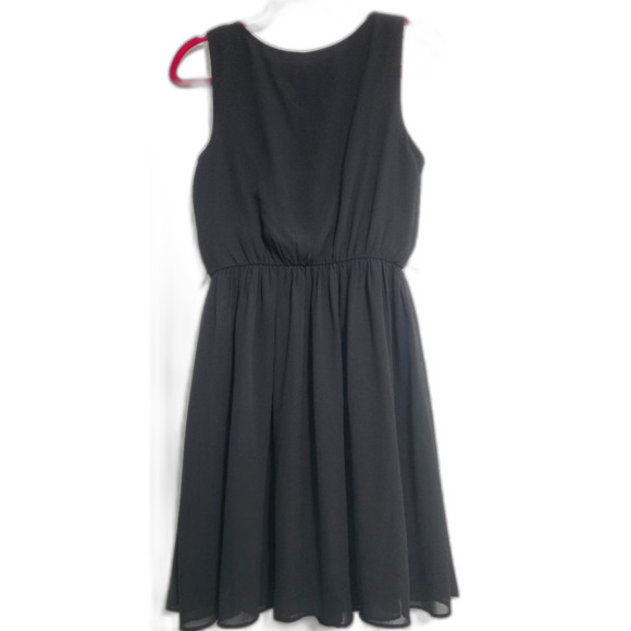 Iz Byer Black Ruffled Mini Dress - Picture 2 of 3